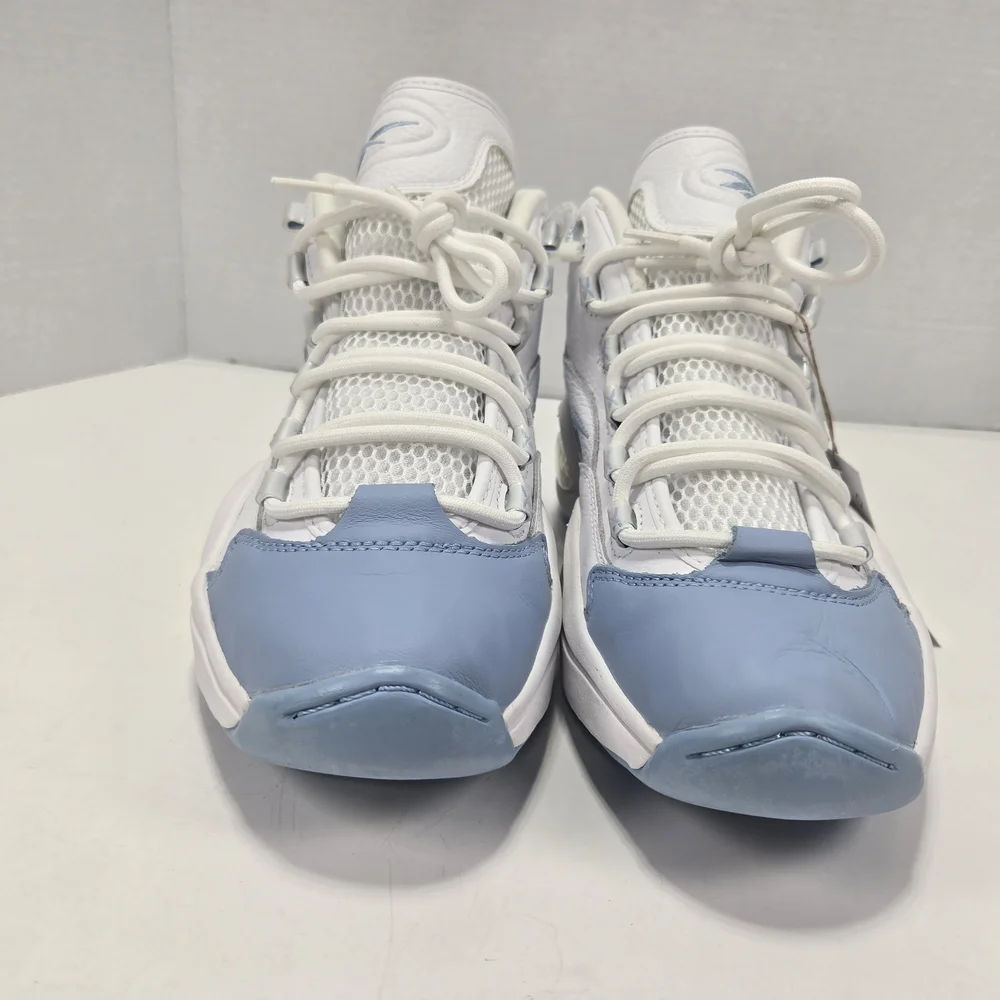 Reebok Question Mid Allen Iverson Men's White  Blue Basketball Sneakers Size 9.5 - Picture 5 of 15